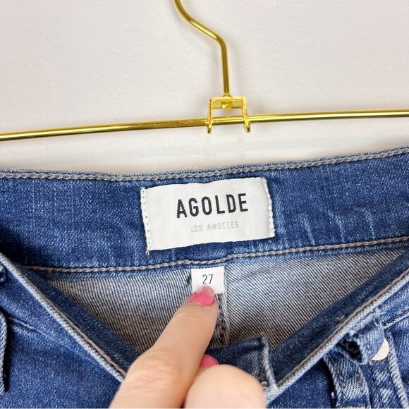 AGOLDE Sophie Cropped Raw Hem Skinny Jeans Size 27 - Picture 9 of 14